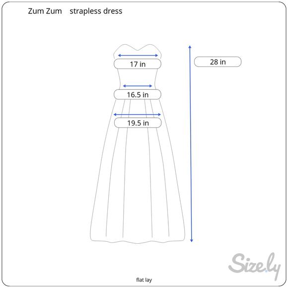 Vintage Y2K Zum Zum Strapless Formal Mini Dress Black Gray Glitter Sequins - Picture 9 of 9